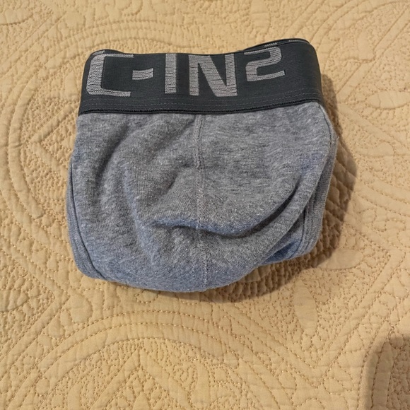 Mens Small Gray Cin2 Hip Briefs - Picture 10 of 11